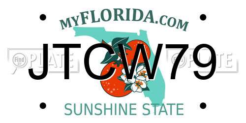 JTCW79 Florida License Plate