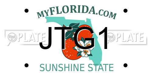 JTG1 Florida License Plate