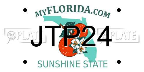JTP24 Florida License Plate