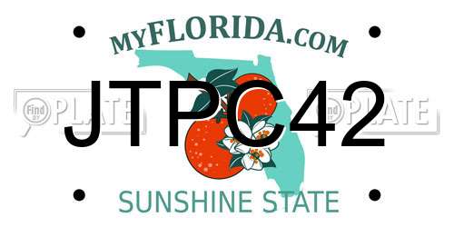 JTPC42 Florida License Plate