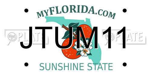 JTUM11 Florida License Plate