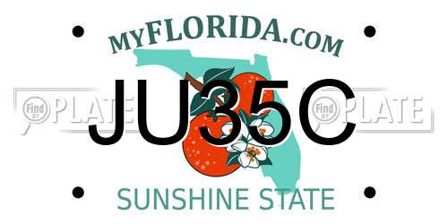 JU35C Florida License Plate