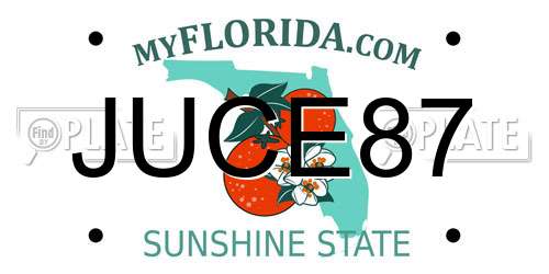 JUCE87 Florida License Plate