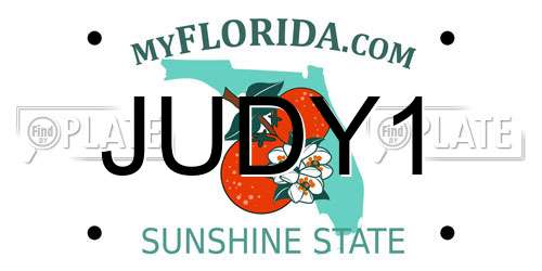 JUDY1 Florida License Plate