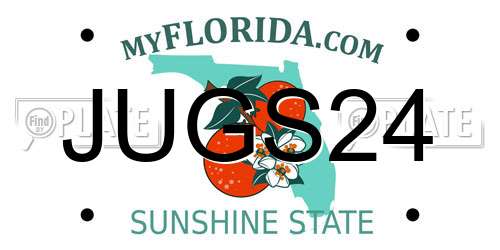 JUGS24 Florida License Plate
