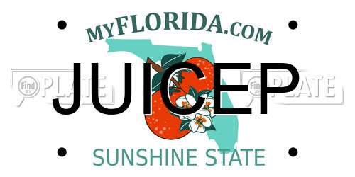 JUICEP Florida License Plate
