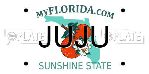 JUJU Florida License Plate