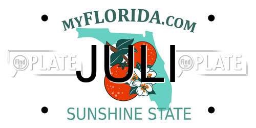 JULI Florida License Plate