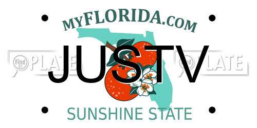 JUSTV Florida License Plate