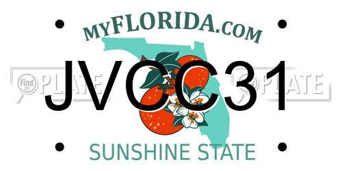 JVCC31 Florida License Plate