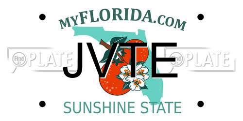 JVTE Florida License Plate