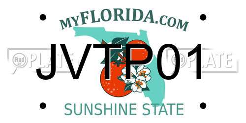 JVTP01 Florida License Plate