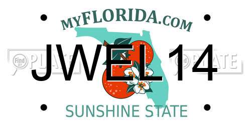 JWEL14 Florida License Plate