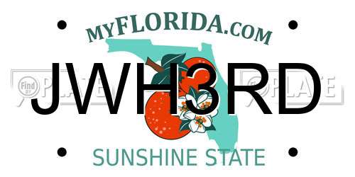 JWH3RD Florida License Plate