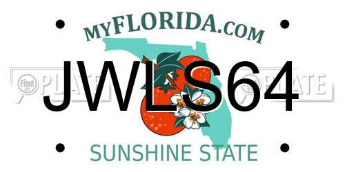 JWLS64 Florida License Plate