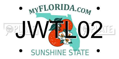 JWTL02 Florida License Plate