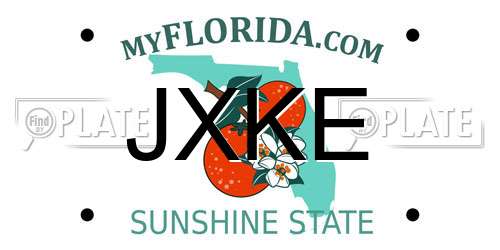 JXKE Florida License Plate