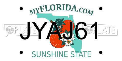 JYAJ61 Florida License Plate