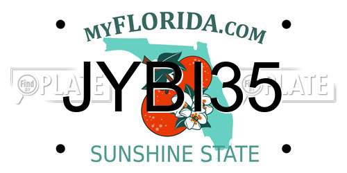 JYBI35 Florida License Plate