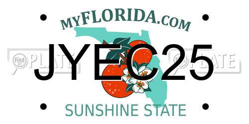 JYEC25 Florida License Plate