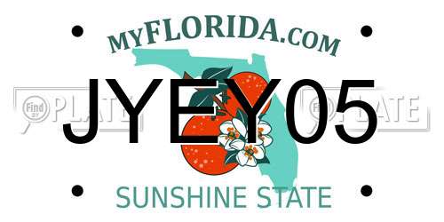 JYEY05 Florida License Plate