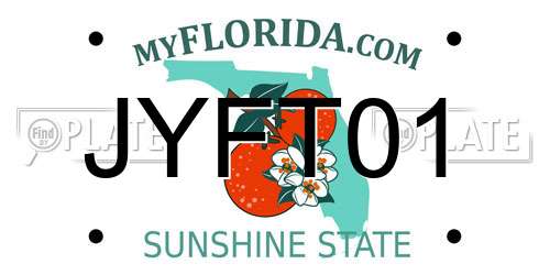 JYFT01 Florida License Plate
