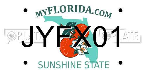 JYFX01 Florida License Plate