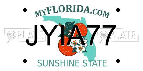 JYIA77 Florida License Plate