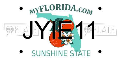 JYIE11 Florida License Plate