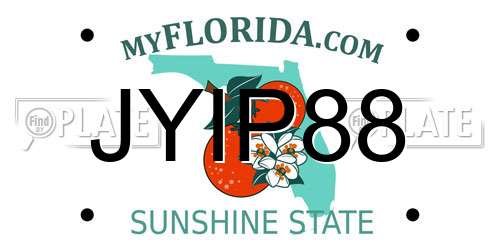JYIP88 Florida License Plate