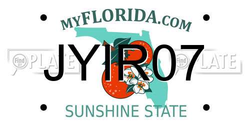 JYIR07 Florida License Plate