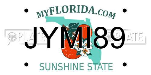 JYMI89 Florida License Plate