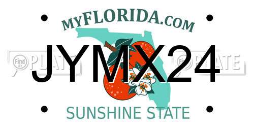 JYMX24 Florida License Plate