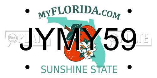 JYMY59 Florida License Plate