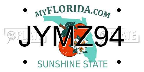 JYMZ94 Florida License Plate