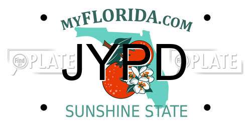 JYPD Florida License Plate