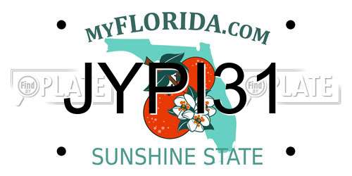 JYPI31 Florida License Plate