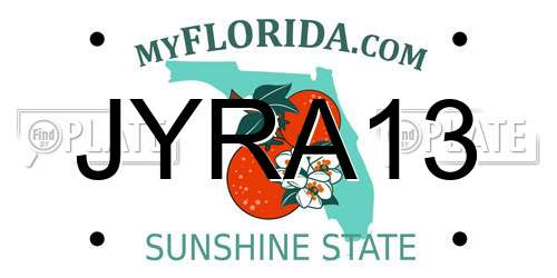 JYRA13 Florida License Plate