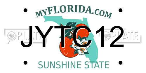 JYTC12 Florida License Plate