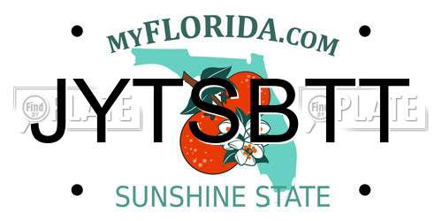 JYTSBTT Florida License Plate