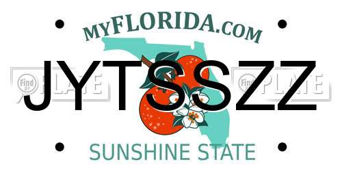 JYTSSZZ Florida License Plate