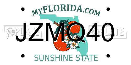 JZMQ40 Florida License Plate