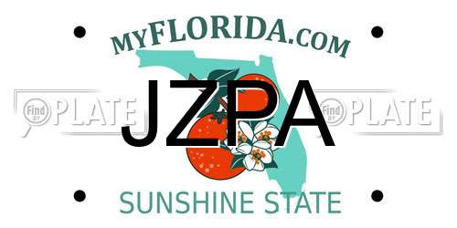 JZPA Florida License Plate