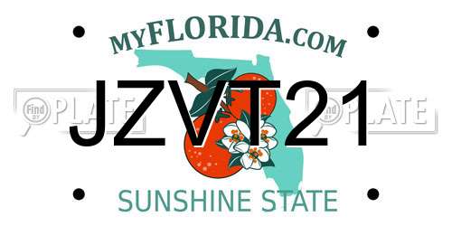 JZVT21 Florida License Plate