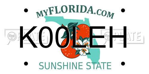 K00LEH Florida License Plate