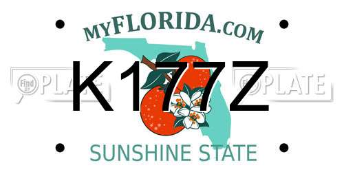 K177Z Florida License Plate