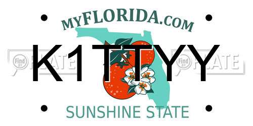 K1TTYY Florida License Plate
