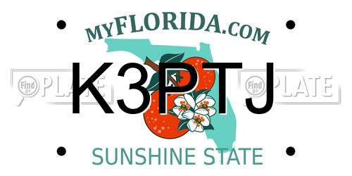 K3PTJ Florida License Plate