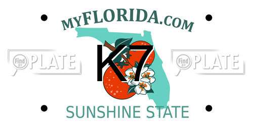K7 Florida License Plate
