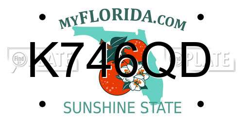 K746QD Florida License Plate